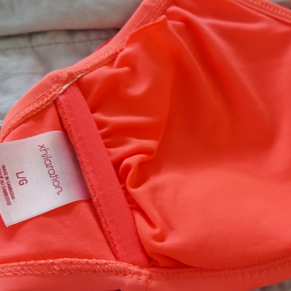 Xhilaration large orange fringe bathing suit top - Picture 6 of 6